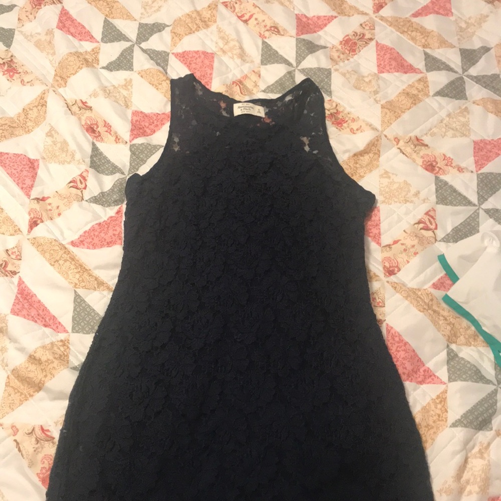 Navy lace dress